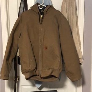 Large brown carhartt coat